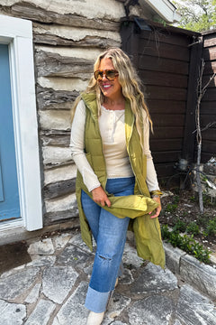 Wild Oak Long Puffer Vest