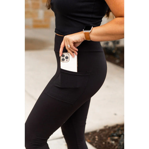 Ready to Ship | The Cassandra - Black CAPRI with POCKETS