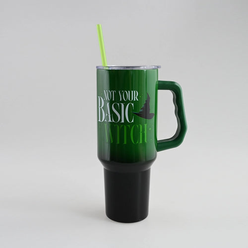 Wicked “Not Your Basic Witch” Ombre 40oz Tumbler with Handle