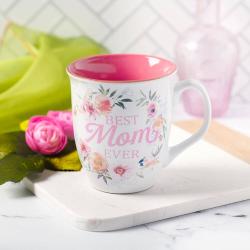 Best Mom Ever Floral Blessing Mug