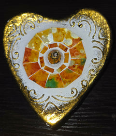 Mosaic Heart Incense Holder – Decorative Burner