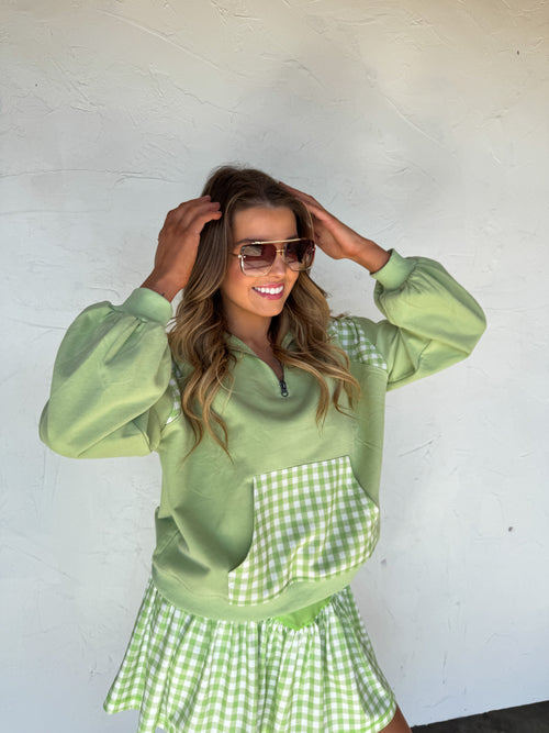 PREORDER- JUST LIVING QUARTER ZIP PULLOVER