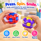Press & Spin Gyro Fidget Ball