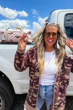 Camo Cozy Cloud Cardigan