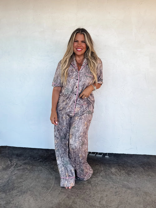 Cabin Cozy Luxe Camo PJ Set | XS-2XL