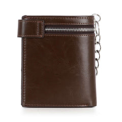 Western Skull And Cross Chain Wallet - Edgy and Unique