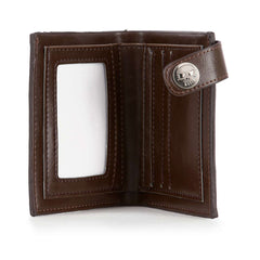 Western Skull And Cross Chain Wallet - Edgy and Unique