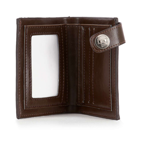 Western Skull And Cross Chain Wallet - Edgy and Unique