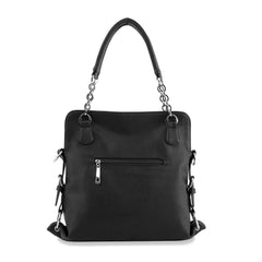 Star-Spangled Sparkle Wavy Flag Rhinestone Shoulder Bag