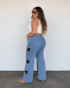 Sideline Star Wide Leg Jeans