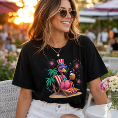 Beach Flamingo Graphic Tee