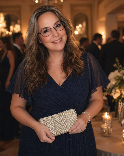 Pearl Beaded Rhinestone Clutch Evening Bag