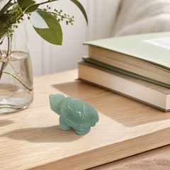 Green Aventurine Crystal Turtle – Gemstone Decor