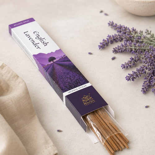 English Lavender Incense Sticks – Himalaya Wellness Series | 1 Box