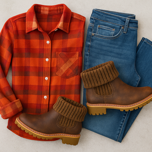 Cabin Cozy – Quilted Cuff Boots in Brown Oiled by Corkys