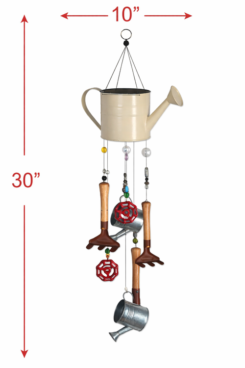 Gardening Time Wind Chime — Rustic Garden Delights (30")
