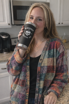 Colorburst Exposed-Seam Fleece Shacket (Double Take)