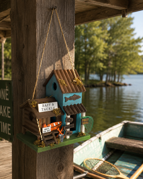 Bait & Tackle Decorative Birdhouse