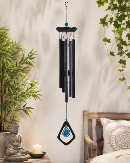 Mystic Blue Agate Wind Chime