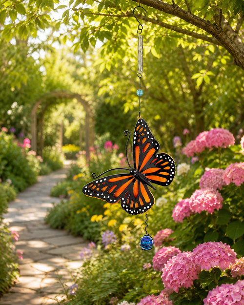 Monarch Butterfly Bouncy Garden Decor