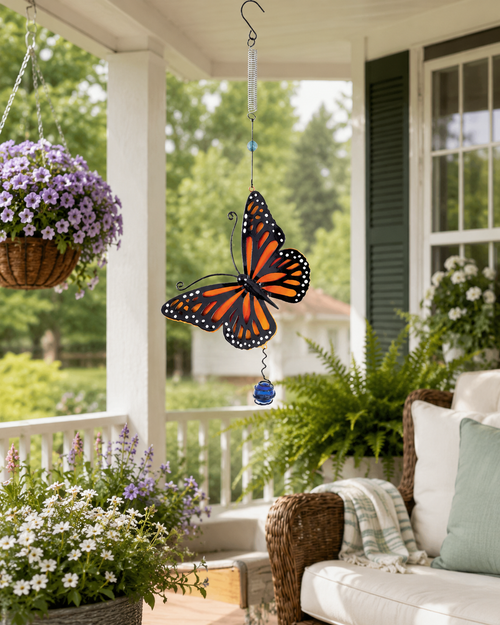 Monarch Butterfly Bouncy Garden Decor