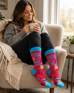 Classy Sassy and a Little Bad Assy Crew Socks