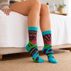 Today’s Gonna Be a Kick-Ass Day Women’s Crew Socks
