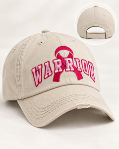 Warrior Pink Ribbon Vintage Ballcap