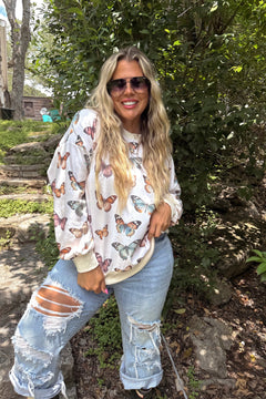Butterfly Season Cozy Pullover