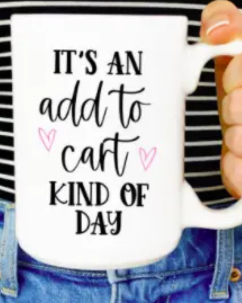 "Add To Cart" 15oz Ceramic Mug