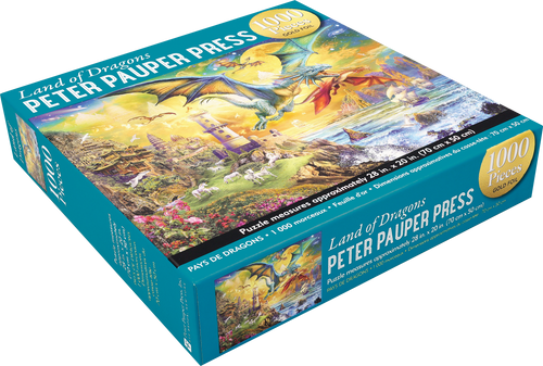 Land of Dragons 1000-Piece Jigsaw Puzzle (gold foil highlights)