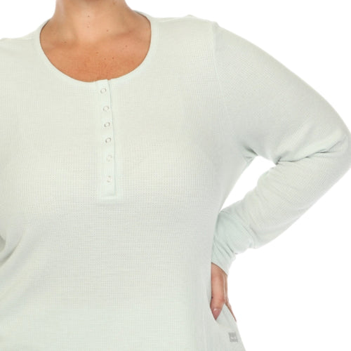 The Cozy Core Waffle Pajama Set β Soft, Stretchy Comfort for Cold Nights - Plus Size