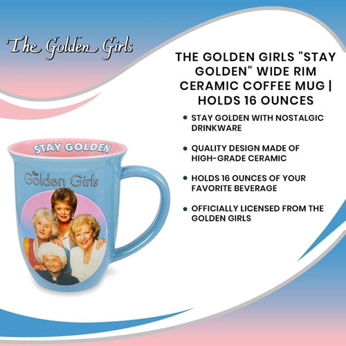 Limited Edition Golden Girls 16oz Blue & Pink Coffee Mug