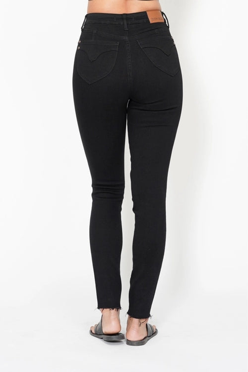 All Day Control – Judy Blue Black Skinny Jeans
