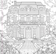 Goth Garden Adult Coloring Book