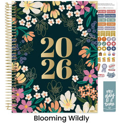 2026 Hard Cover Bloom Daily Planner – 8.5" x 11"