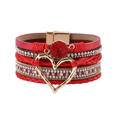 Sparkle & Heart Multi-Layer Magnetic Bracelet β The Perfect Gift of Love