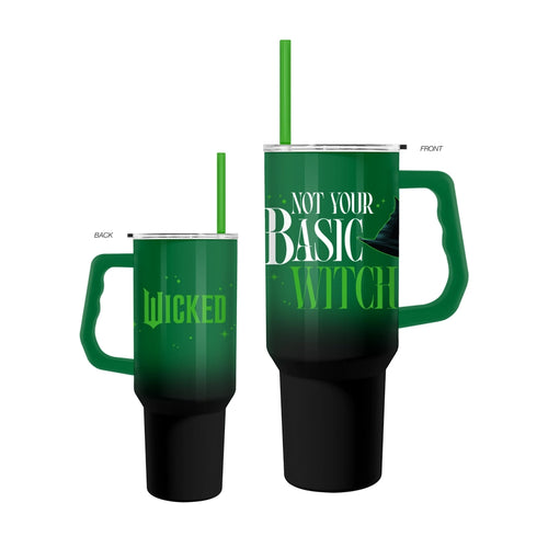 Wicked “Not Your Basic Witch” Ombre 40oz Tumbler with Handle