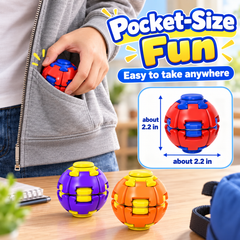 Press & Spin Gyro Fidget Ball