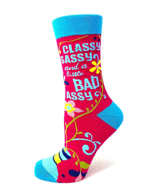 Classy Sassy and a Little Bad Assy Crew Socks