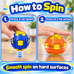 Press & Spin Gyro Fidget Ball