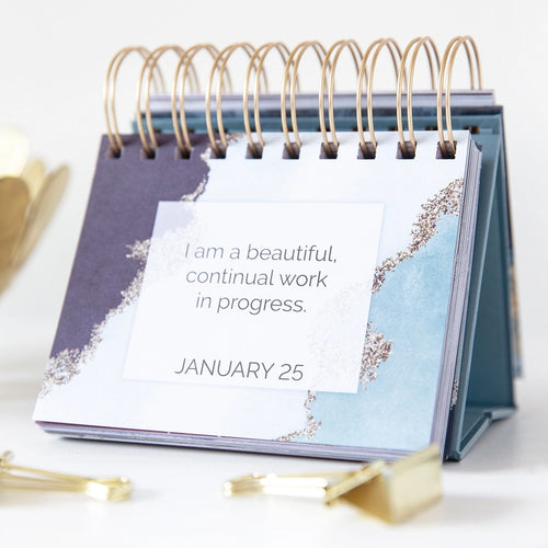 Positive Affirmations Daily Desk Easel – 365 Days of Empowering Thoughts