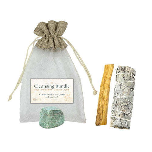 Green Aventurine Cleansing Sage Bundle
