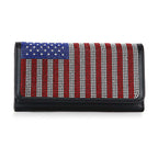 American Flag Bling Wallet Crossbody - Practical and Patriotic
