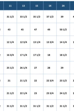 Sideline Star Jeans size chart