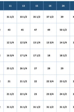 Sideline Star Jeans size chart