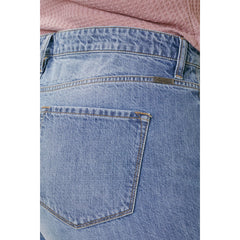 KanCan Women's Plus Size High Rise Mom Shorts