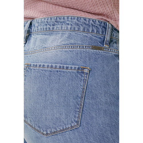 KanCan Women's Plus Size High Rise Mom Shorts