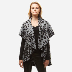 Leopard Print Round Vest