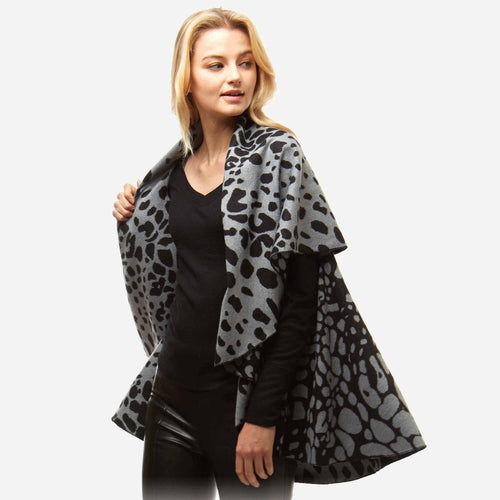 Leopard Print Round Vest